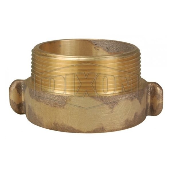 Rocker Lug Hydrant Adapter, 2 x 2-1/2 in Nominal, Female NH NST x Male NH NST End Style, Brass, Dome